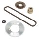 thumbnail image 1 of Sprocket de la Rueda de Cadena, Piñón Trasero Delantero de Alta Resistencia Con Rueda Libre para Bicicletas de Bricolaje, 1 of 7