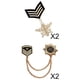 thumbnail image 1 of Broche de flecha,Insignia del ejército,Broche Escudo,Pines de solapa,Broche, 1 of 9