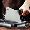 thumbnail image 5 of Akatsuki Kitchen Cleaver Knife 6.5 inch Coated Anti-Stick Blade Sharp Heavy Duty Chef Knife for Chopping Bone and Slicing Meat Butcher Knife, 5 of 5