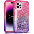 thumbnail image 6 of For Apple iPhone 14/13/12/11  Shockproof Glitter Liquid Defender Women Girls Case Cover, 6 of 12