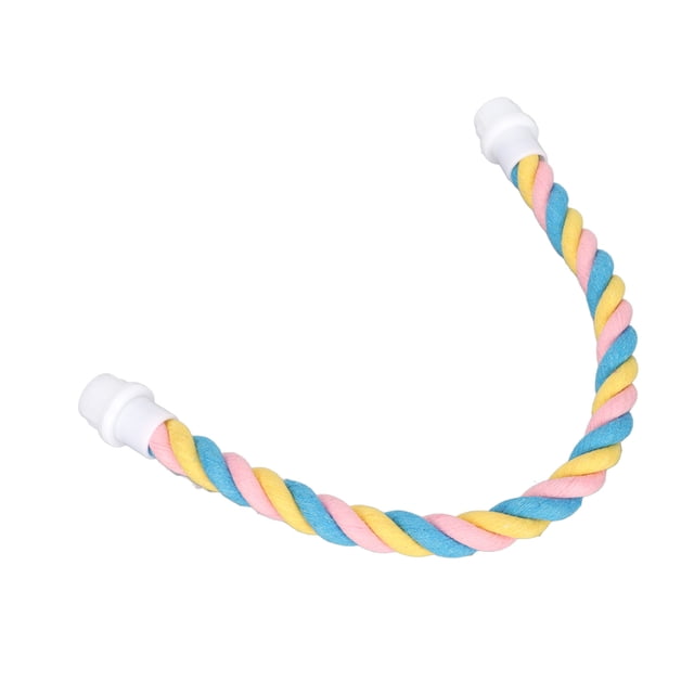Climbing Cotton Rope, Easy To Install Bird Rope Perch Flexible Shape Funny for Cockatoos 24cm/9.4in,42cm/16.5in,60cm/23.6in