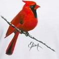 thumbnail image 3 of CafePress - Cardinal (2) Women's V Neck T Shirt - Womens Cotton V-Neck T-shirt, 3 of 4