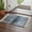 Blue, variant on Gray Bathroom Rug 2'x3', Retro Oil Painting Modern Abstract Art Aesthetics Low Profile Front Entryway Rug with Tassels, Woven Cotton Washable Kitchen Mat Carpet for Foyer Bedroom Back Door Decor