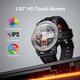 thumbnail image 2 of STA Smart Watch, IP68 Resistente al Agua, 180+ Modos de Deporte, 1.52" con Llamadas Bluetooth, Negro, 2 of 8