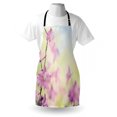 thumbnail image 3 of Floral Apron Larkspur Petals with Bokeh Backdrop Summer Season Botany Bouquet Image, Unisex Kitchen Bib Apron with Adjustable Neck for Cooking Baking Gardening, Baby Pink Pale Green, by Ambesonne, 3 of 3