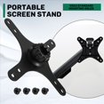 thumbnail image 4 of Placa de Soporte Adaptadora para Montaje de Monitor Portátil, Cabezal Esférico de 17 mm A 100 X 100 mm, 75 X 75 mm, Soporte de Brazo de Montaje en Pared Universal, 4 of 5