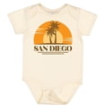 thumbnail image 3 of Inktastic San Diego California Retro Sunset Boys or Girls Baby Bodysuit, 3 of 5