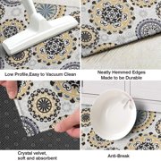 Anti Fatigue Kitchen Rug Sets 2 Piece Non Slip Kitchen Mats for Floor Cushioned Kitchen Rugs and Mats Waterproof Comfort Standing Mat Runner for Kitchen,Home Office,Sink,Laundry