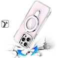 thumbnail image 6 of Case for Samsung Galaxy S26+ / S26 Plus Chrome Hybrid with Rotating Magnetic Circle Ring Stand, Slim Shockproof Hybrid, XPM Phone Cover fit Samsung s26 Plus, Galaxy S26+ [Clear], 6 of 9
