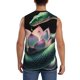 thumbnail image 4 of Balery Snake Holding A Lotus Camisetas sin mangas para hombre, absorbe la humedad y protege contra el mal olor.-3X-Large, 4 of 7