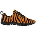 thumbnail image 4 of Customuart Tiger Print Shoes Men Running Shoes Orange Sneakers Black Size 11, 4 of 5