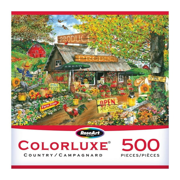 RoseArt - Colorluxe 500 pièces - Ancien stand de produits - Puzzle emboîtable pour adulte
