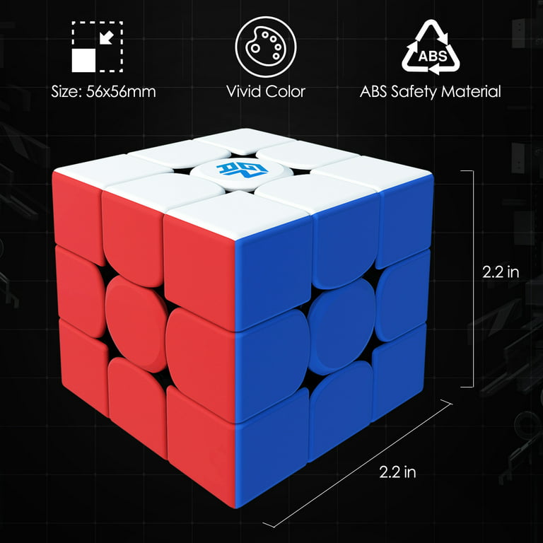 Lotfancy Gan 356 M 3x3 Magnetic Magic Cube, Speed Cube, Lite Version