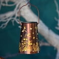 thumbnail image 4 of Garden Ironwork Hollow Solar Hanging Lamp Outdoor Waterproof Projection Lamp Garden Lamp, 4 of 7