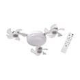 thumbnail image 1 of Milaget Ceiling Fan Light Remote Control Decor LED Light for Entryway Bedroom Indoor 3 Heads Fan 45cm, 1 of 9