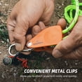 thumbnail image 2 of HIKEMAN 194kg Load Polyester Camping Rope with Zinc Alloy & Plastic Pulley - Adjustable, No-Setup, Anti-Slip Design, 4mm Diameter x 4m Length, Black Color, Includes Rope Clip, 2 of 6