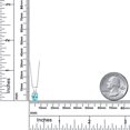 thumbnail image 6 of Gem Stone King 14K White Gold Blue Apatite Pendant Necklace for Women | 0.82 Cttw | Gemstone Birthstone | Oval 7X5MM | With 18 inch Silver Chain, 6 of 6