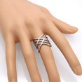 thumbnail image 2 of Stainless Steel Waved Braided Plain Wrap Promise Statement Party Ring, 2 of 2