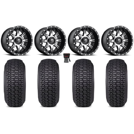Fuel Nutz 14 Wheels Black 30 Regulator 2 Tires Polaris RZR XP 1000 / PRO XP / Ranger XP 900/1000