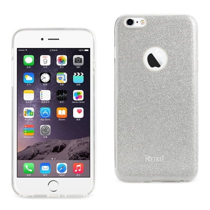 Glitter Leopard - REIKO IPHONE 6 PLUS/ 6S PLUS SHINE GLITTER SHIMMER LEOPARD HYBRID CASE IN SILVER