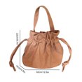 thumbnail image 3 of Women Bucket Bag Fashion Drawstring All-match Crossbody Bag Shoulder Purse, 3 of 10