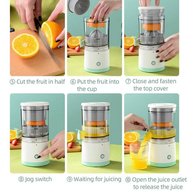 Wireless Portable Electric Juicer 45W Juice Separation USB Rechargeable  Multifunctional Household Juice Machine Mini Juicer Cup