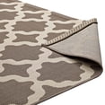 thumbnail image 3 of Modway Cerelia 108x143.5" Moroccan Trellis Fabric Area Rug in Light/Dark Beige, 3 of 9