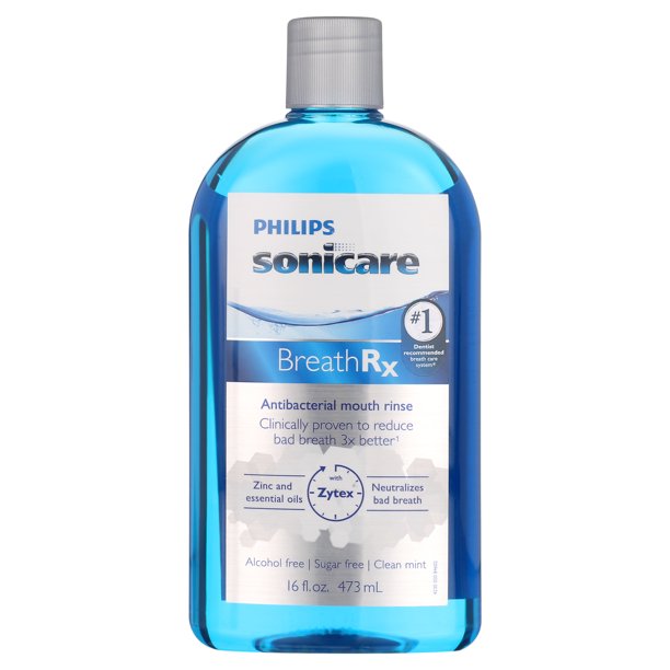 Philips Sonicare BreathRx Antibacterial Mouth Rinse, 16 Oz