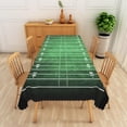 thumbnail image 3 of Football Tablecloth, 60x84 Inch Green Grass Lawn Football Field Rectangle Polyester Fabric Table Cloth,Washable Table Cover for Soccer Centrepiece Tables Sport Boy Birthday Party Decoration, 3 of 6