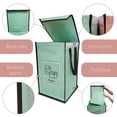 thumbnail image 2 of - Recycling Organizer Reusable Bags Sorter Trash Sorting Bins 3 Compartment Recycle Pack Of 3 With Lid, 2 of 7