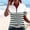 Style1-Army Green shirts for women, variant on Summer Shirts for Women 2026 Trendy Striped Half Zip Short Sleeve Lapel Casual Summer Tops Loose Fit Blouses 2026 Sky Blue M