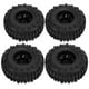 thumbnail image 3 of Neumáticos De Goma Delanteros Y Traseros, 4 Uds. Neumáticos RC Y Juego De Llantas De Rueda Mejor Agarre Resistente Duradero Para SENTON Para Coche 1/10 RC Cergrey 6 Spoke Wheel Rims and Rubber Tires, 3 of 8