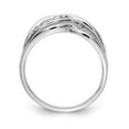 thumbnail image 2 of Solid 14K White Gold Diamond Ring Band Size 7 (.074 cttw.), 2 of 4