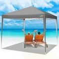 thumbnail image 3 of HOTEEL 10'x10' Pop up Canopy Tent, Outdoor Instant Commercial Tents, Shade Shelter Gazebo,for Backyard Parties Event,Gray, 3 of 9