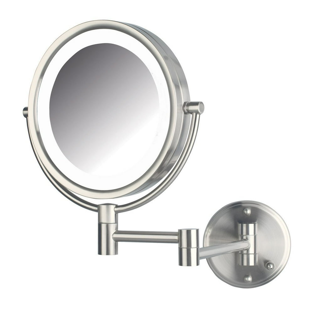 Jerdon HL88NLD 8.5Inch LED Lighted Direct Wire Direct Wire Makeup Mirror with 8x Magnification