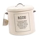 thumbnail image 5 of Caja metálica para almacenar arroz, contenedor de hierro para arroz, contenedor sellado para alimentos, contenedor redondo para arroz Estilo B, 5 of 9