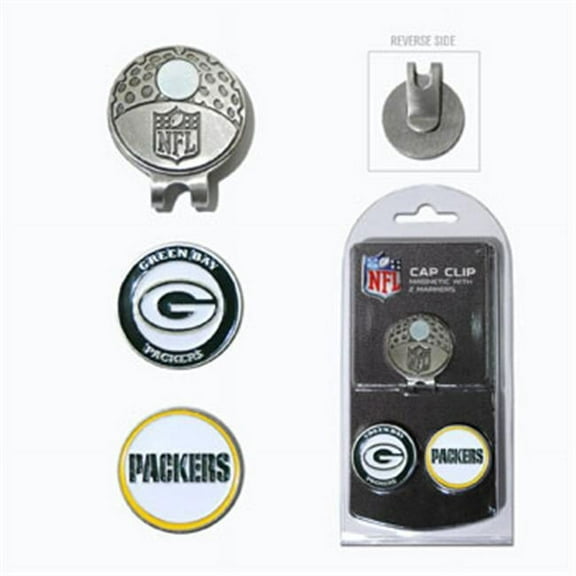 Team Golf NFL GREEN BAY PACKERS Cap Clip With 2 Golf Ball Markers