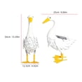 thumbnail image 3 of Fuebueo Solar Goose Garden Statue, Metal Goose Outdoor Decor with Warm LED Lights, Hollow Iron Art Decorative Ornament for Yard Lawn Pathway Patio, Perfect Gift, 3 of 9