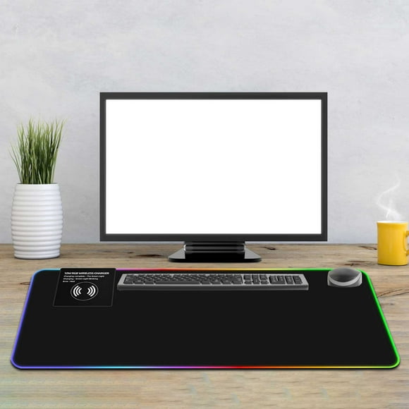 Fankiway Large Keyboard, Computer, Mouse Pad, Large Esports Game, Home Lighting, Wireless Charging Mouse Pad Cell Phone Accessories Phone Accessories Recording