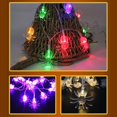 thumbnail image 3 of 10 LEDs Warm White Light Source PVC 2xAA pumpkin lamp Battery Halloween Pumpkin Ghost Scary Lamp Series, 3 of 3
