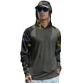 thumbnail image 2 of Trgacdwlo Camouflage Men's Sun Protection Hoodie Shirts UPF 50+ Raglan Long Sleeve Mens Rash Guards Outdoor Hiking Men's Fishing Shirts, 2 of 5