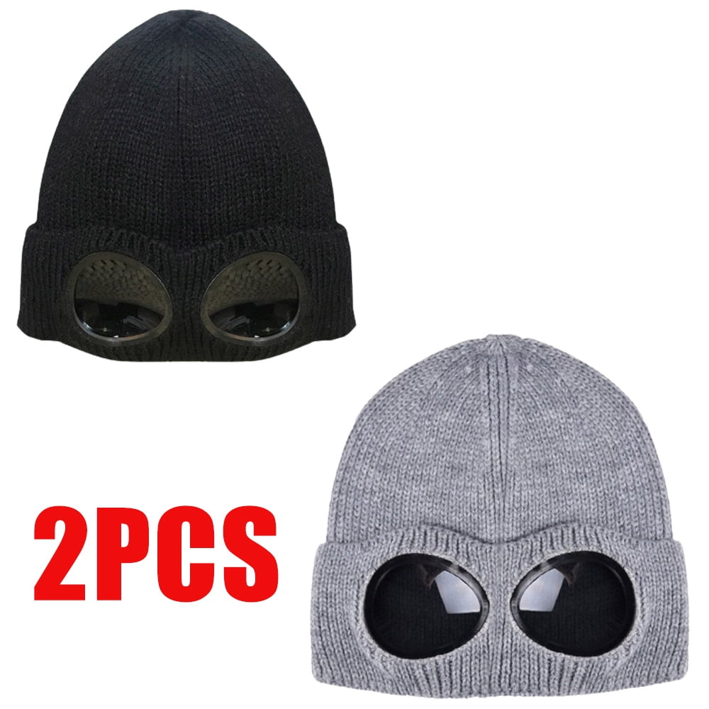 Fymall Unisex Wool Knitted Goggles 