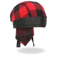 thumbnail image 2 of Red Buffalo Plaid Design - Officially Licensed Originals, Lightweight Biker Machine Wash, Headwrap, 2 of 5