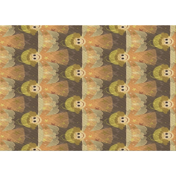 Ahgly Company Machine Washable Indoor Rectangle Transitional Sienna Brown Area Rugs, 5' x 8'