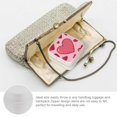 thumbnail image 3 of Pratyus Heart Pink Pattern Jewelry Box for Necklace, Ring, Earring - Ideal Gift for Mother's Day, Friendship Day White, 3 of 5