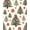 Cream, Pattern 1, variant on ODIKA 4x6 Machine Washable Non-Slip Area Rug, Winter Wonderland Conifer Path Adorned Snowflake Embellishments High Traffic Rug, Green, 501749