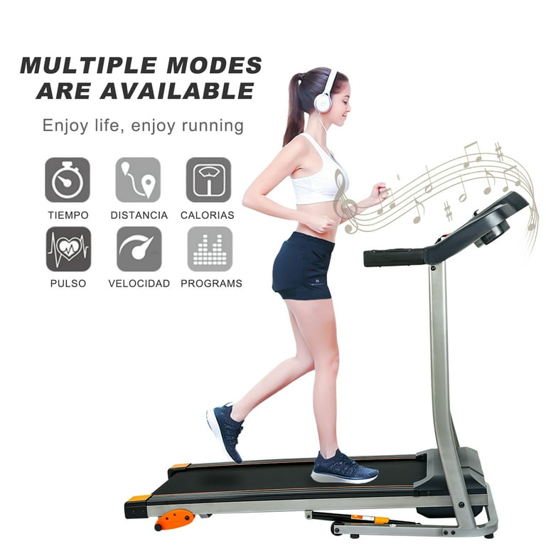 Treadmill,Treadmills for Home,Home Foldable Treadmill with Incline,2.5HP  Portable Foldable Treadmill with 15 Pre Set Programs and LED Display Panel