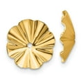 thumbnail image 4 of 14K Yellow Gold Polished Fancy Earring Jackets, 4 of 5