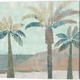 thumbnail image 4 of Great Art Now Retro Palms by Flora Kouta 3 Piece Canvas Art Set Each 14"W x 14"H, 4 of 4