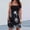 #272 Black, variant on Floenr Sundresses for Women,Women's Bohemian Style Strapless Elastic Band Dress Dresses Sleeveless Floral Print Dress